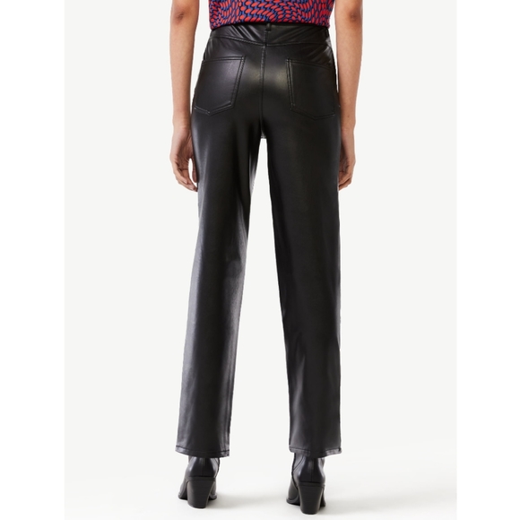 Scoop Faux Leather Relaxed '90s Pants - Picture 2 of 7